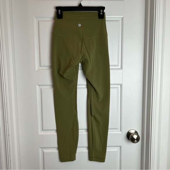 lululemon align high rise pant 25” in bronze green - Picture 7 of 8